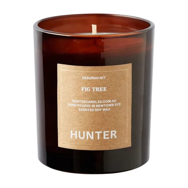 hunter candle brown decor