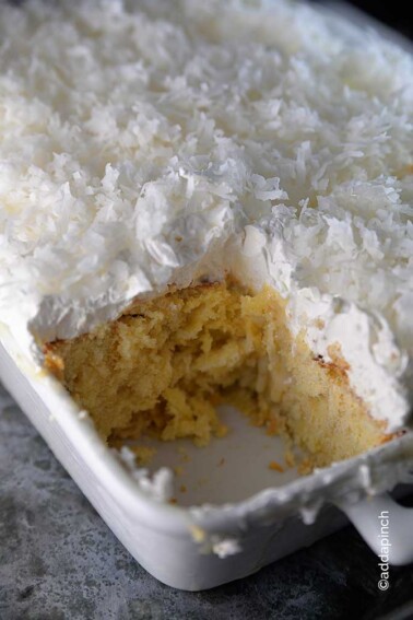 Coconut Cake Recipe from addapinch.com