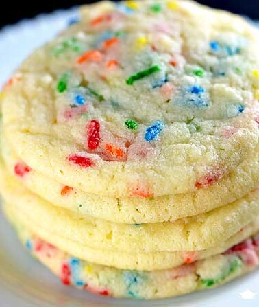 Funfetti Cookies Recipe from addapinch.com