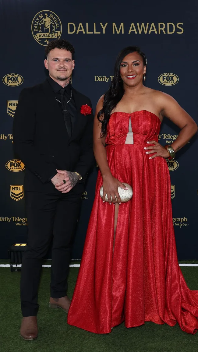 Mahalia Murphy of the Eels dally m red carpet