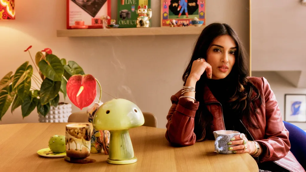 Rowi Singh in her kitchen