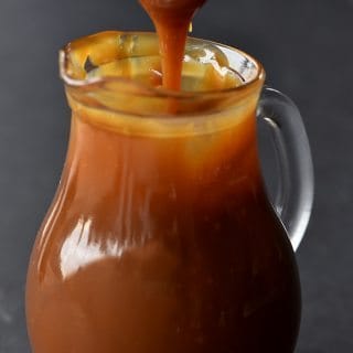 Salted Caramel Sauce Recipe - The absolute best salted caramel sauce recipe that I have ever tasted! Smooth, creamy and perfect every single time! // addapinch.com