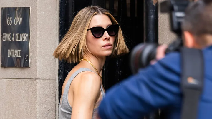 Jessica Biel sporting a bob out and about in New York