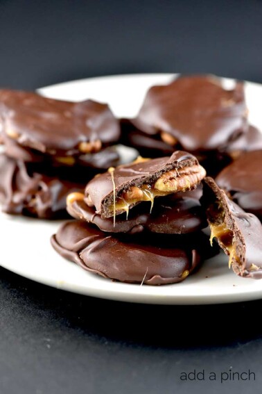 Turtles Candies Recipe from addapinch.com