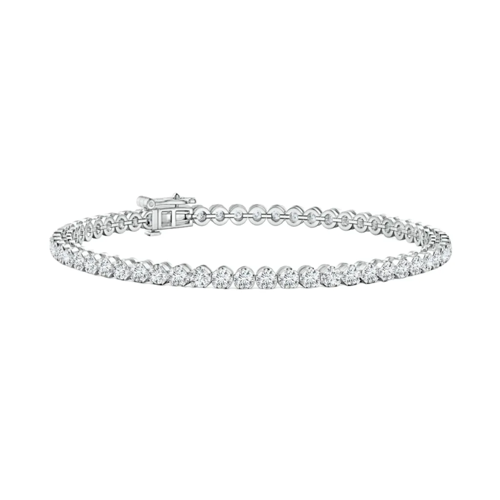 Angara Lab-Grown Classic Round Diamond Tennis Bracelet