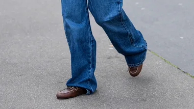 Boat shoes under jeans